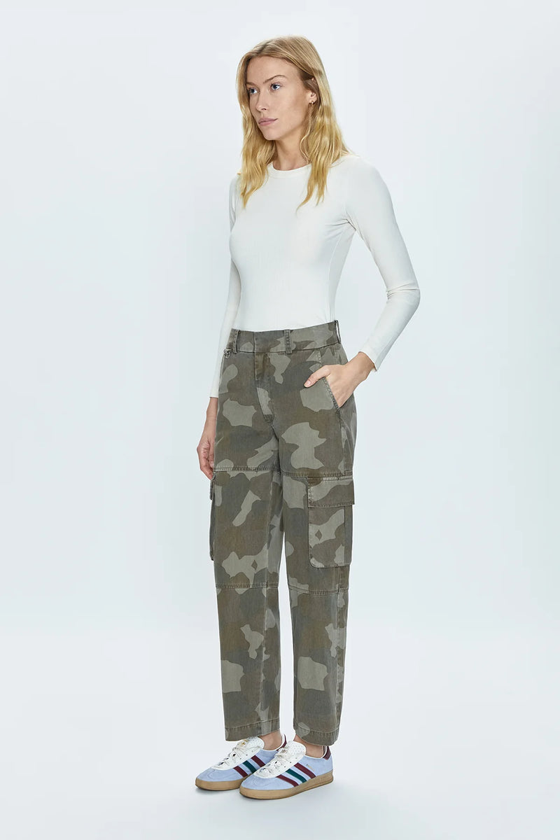 Addie High Rise Trouser Camo