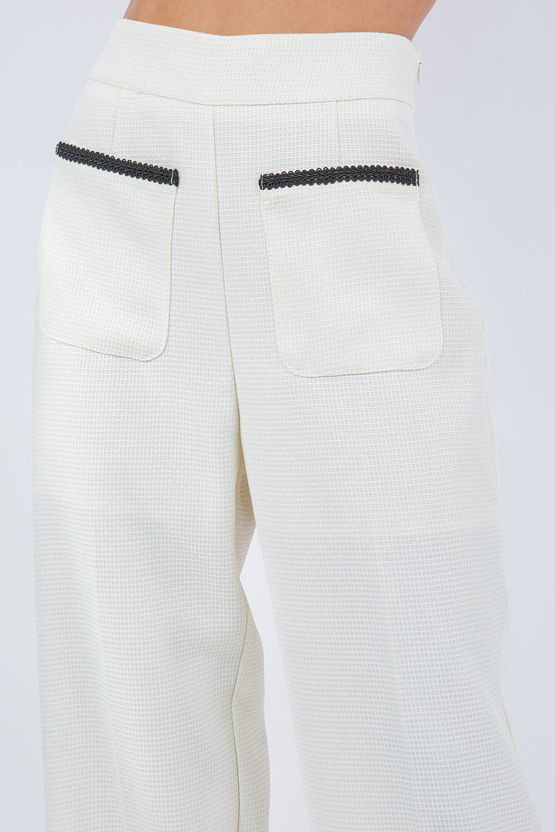 Pockets Detail Pant Ivory