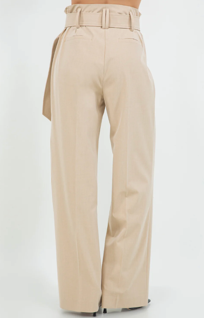 Straight Trousers Tan
