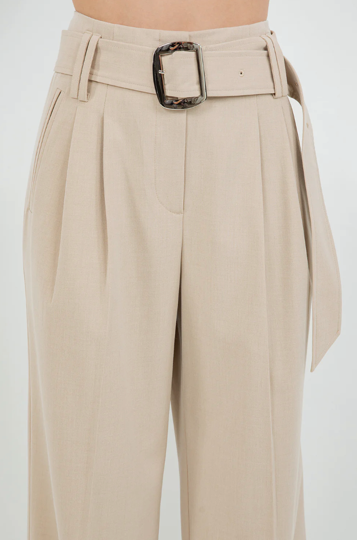 Straight Trousers Tan