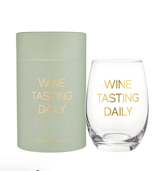 Stemless Wine Glass Wine Tasting Daily