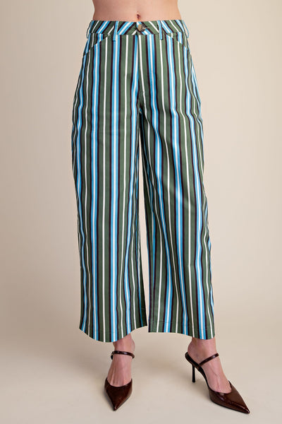 Dominic Pant Green Blue