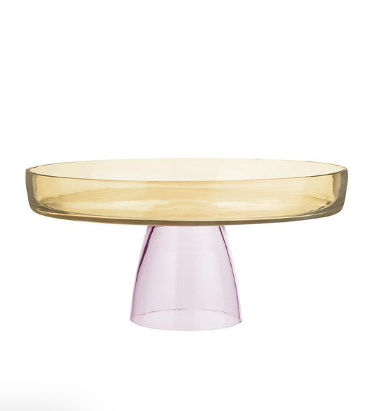 Cake Stand Pink Yellow