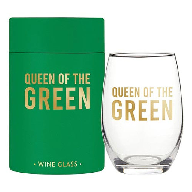 Wine Glass Queen Of The Green