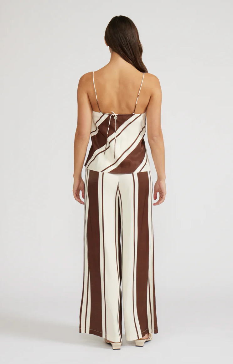 Maisy Pant Brown Cream