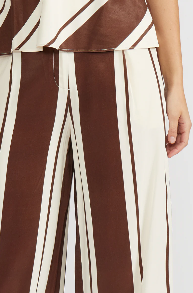 Maisy Pant Brown Cream