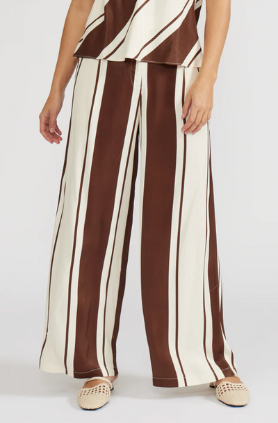 Maisy Pant Brown Cream