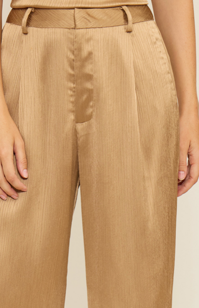 Robbie Satin Pant Taupe