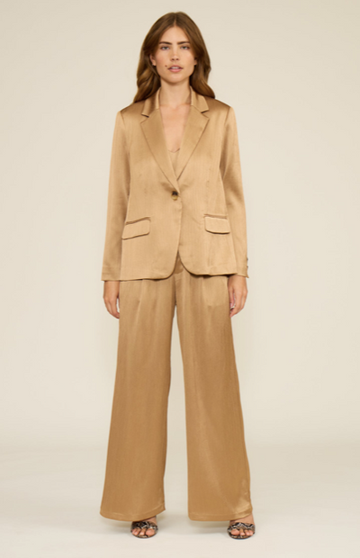 Robbie Satin Pant Taupe