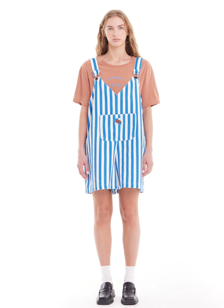 Zen Denim Romper Stripe Blue