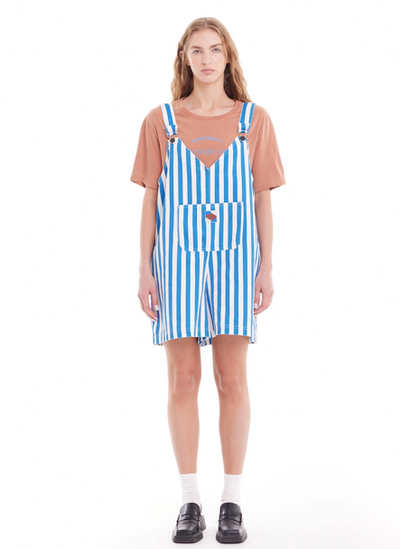 Zen Denim Romper Stripe Blue