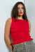 Naomi Smocked Tank Top Red