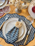 Placemat Fishbone Navy