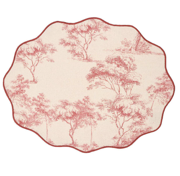 Placemat Forest Burgundy