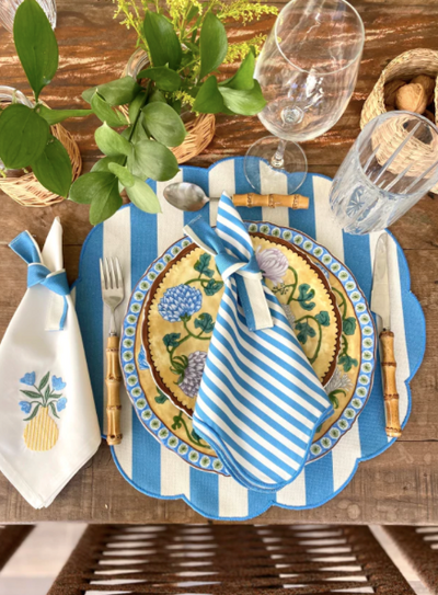 Napkin Stripe Blue
