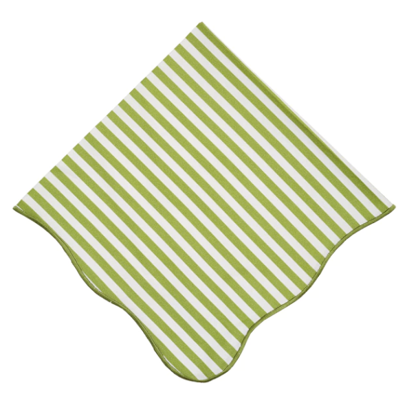 Napkin Stripe Green