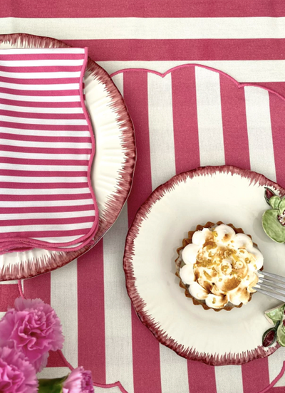 Napkin Stripe Pink