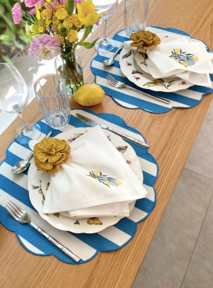 Placemat Luna Stripe Blue