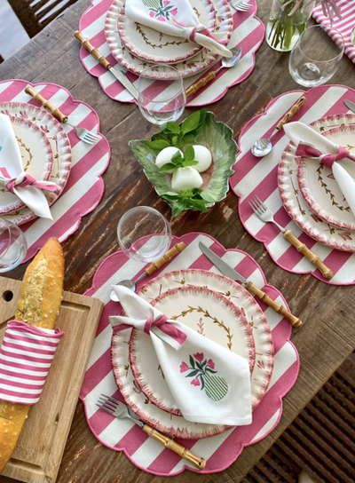Placemat Luna Stripe Pink