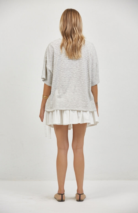 Camden Sweater Top Black White