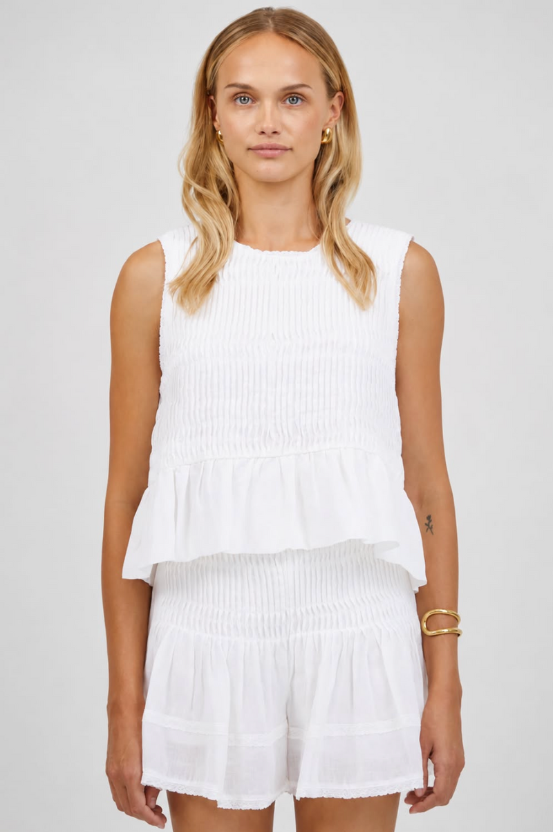 Phoebe Top Off White