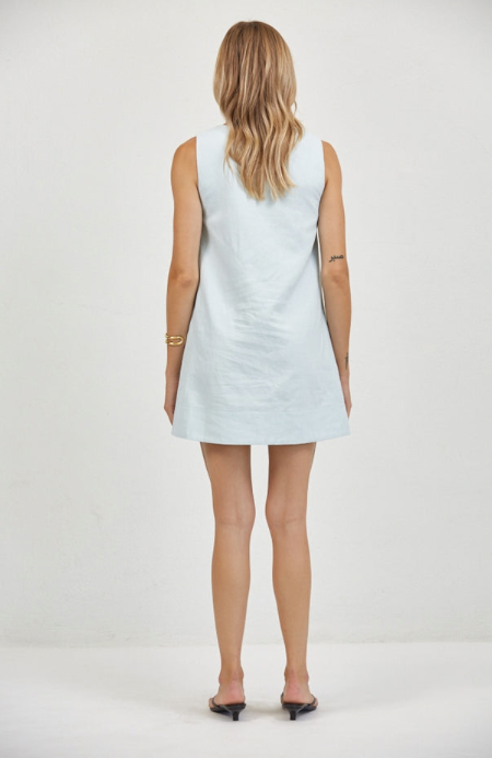 Celine Mini Dress Sky Blue