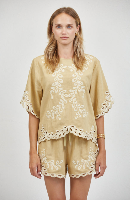 Evelyn Top Khaki