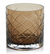 Mariel 6inTall Walnut Hand Cut Glass Vase Candle Holder