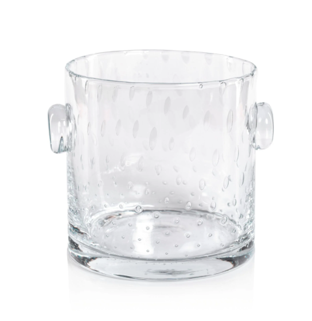 Lagoon Bubbled Glass Ice Bucket