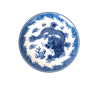 Ryu Dragon Porcelain Round Appetizer Salad Plate