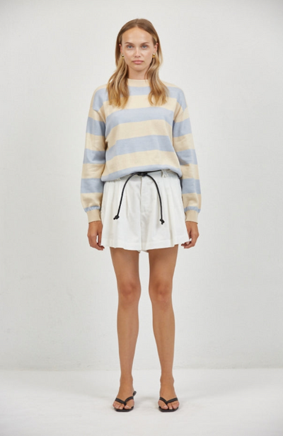 Francine Striped Sweater Blue