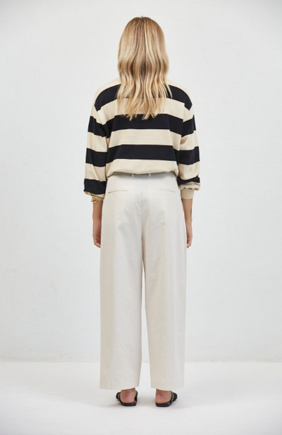 Francine Striped Sweater Black