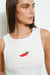 Chili Beaded Tank Off White
