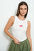 Chili Beaded Tank Off White