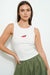 Chili Beaded Tank Off White