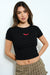 Chili Embroidered Tee Black