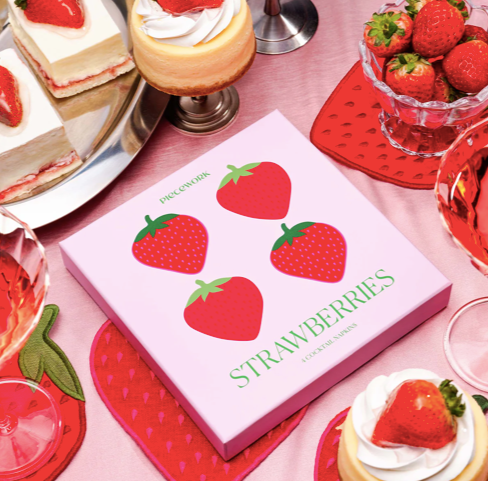 Strawberry Cocktail Napkins