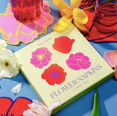 Flower Cocktail Napkins