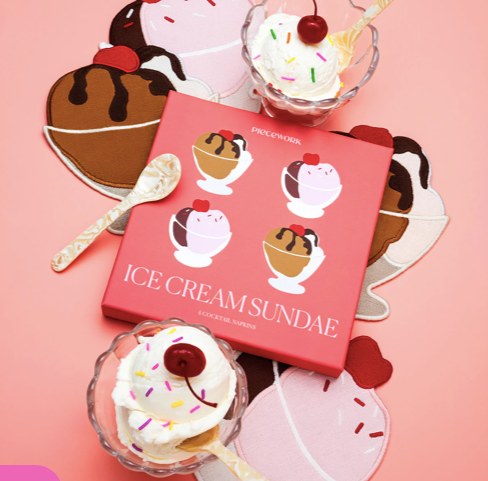 Ice Cream Sundae Cocktail Napkins