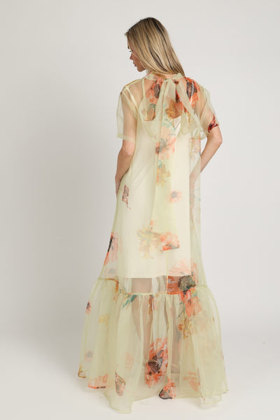 Denys Dress Botanical Print Yellow