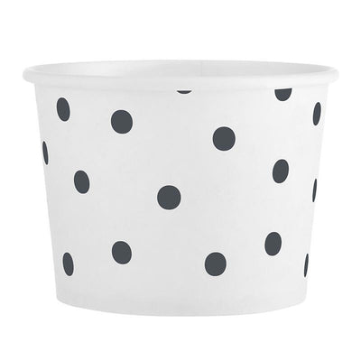 Paper Ice Cream Cups Dots Set of 16