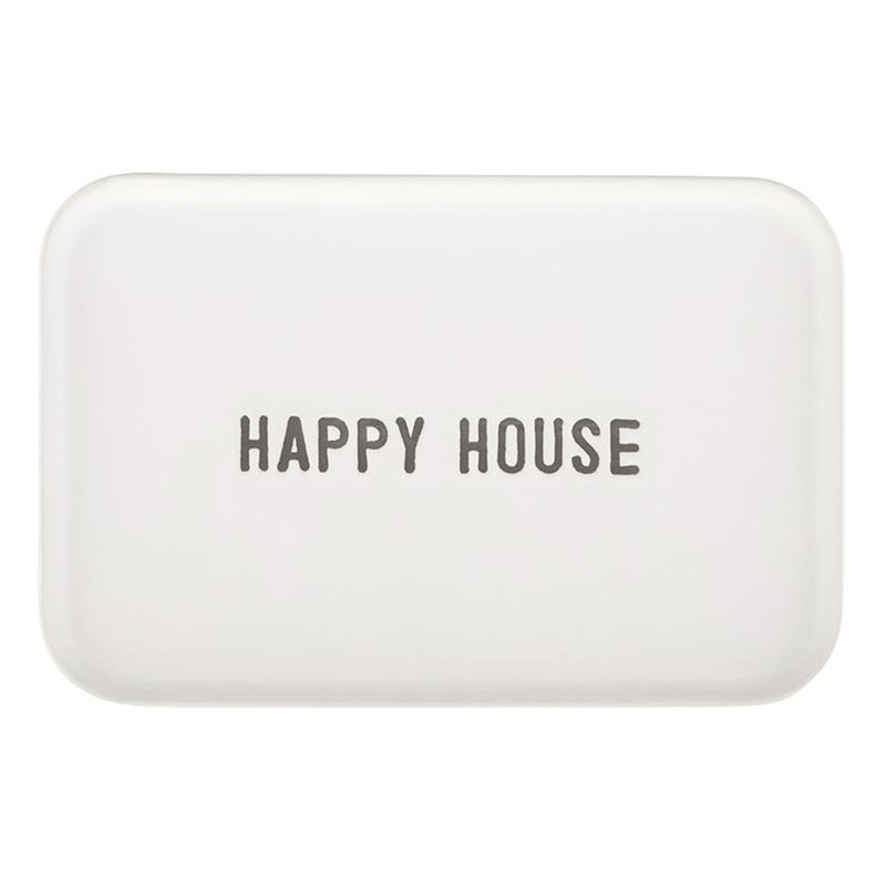 Face to Face Ceramic Serving Platter Happy House