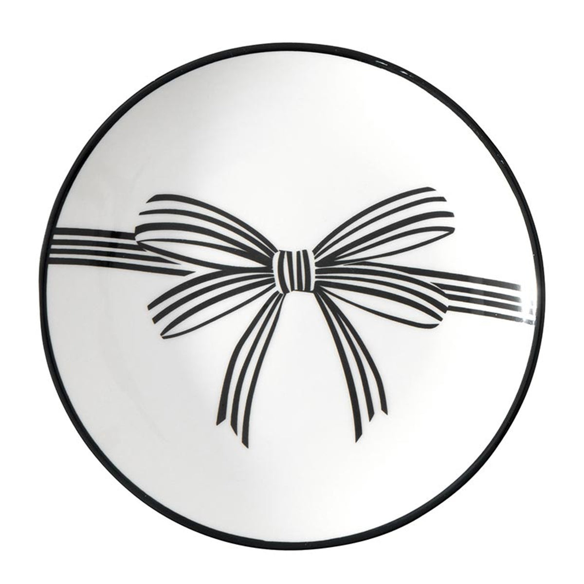 Black Bow Appetizer Plate