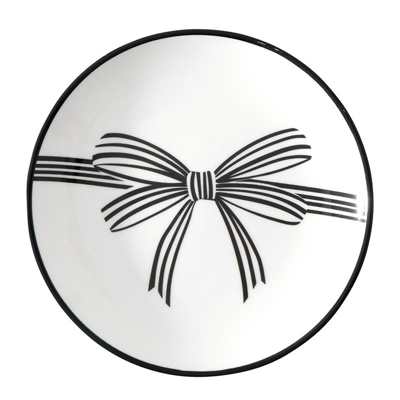 Black Bow Appetizer Plate