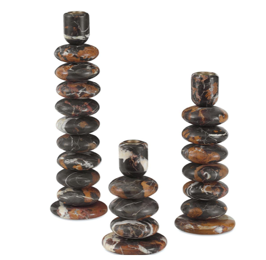 Washed Stones Candleholder