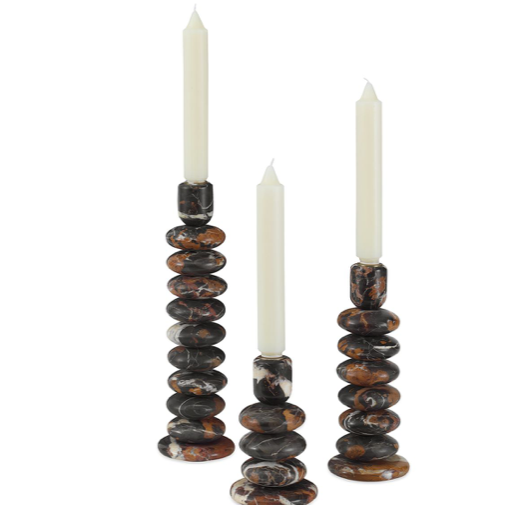 Washed Stones Candleholder