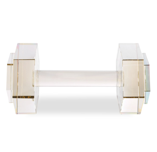 Dumbbell Sculpture Crystal