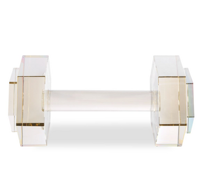 Dumbbell Sculpture Crystal
