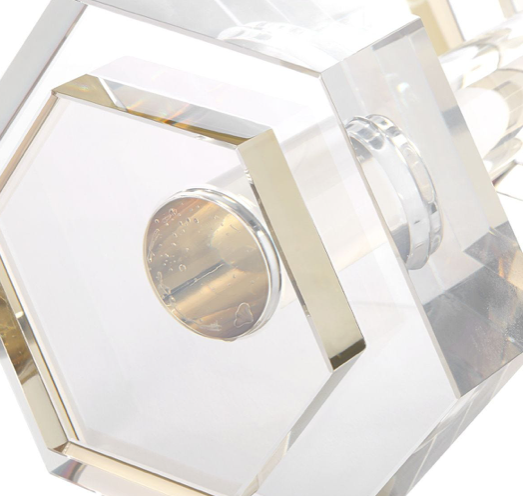 Dumbbell Sculpture Crystal