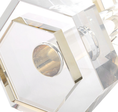 Dumbbell Sculpture Crystal